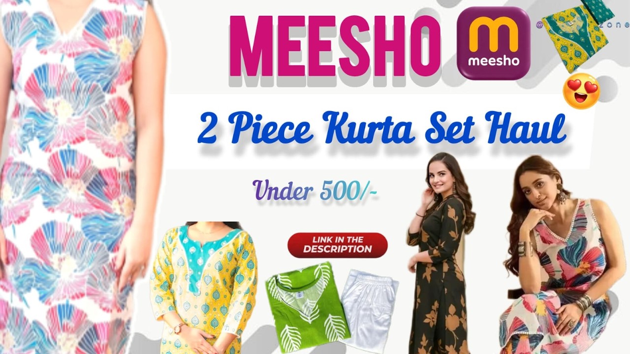 MEESHO Kurta Set Haul | 2 piece set  | Party & Office wear Collection | Honest review haul