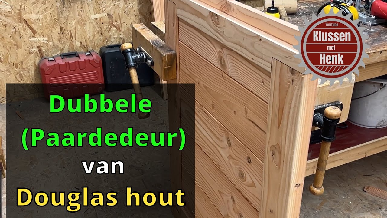 Ik had nog nooit een dubbele paardendeur gemaakt. Dit is het resultaat!