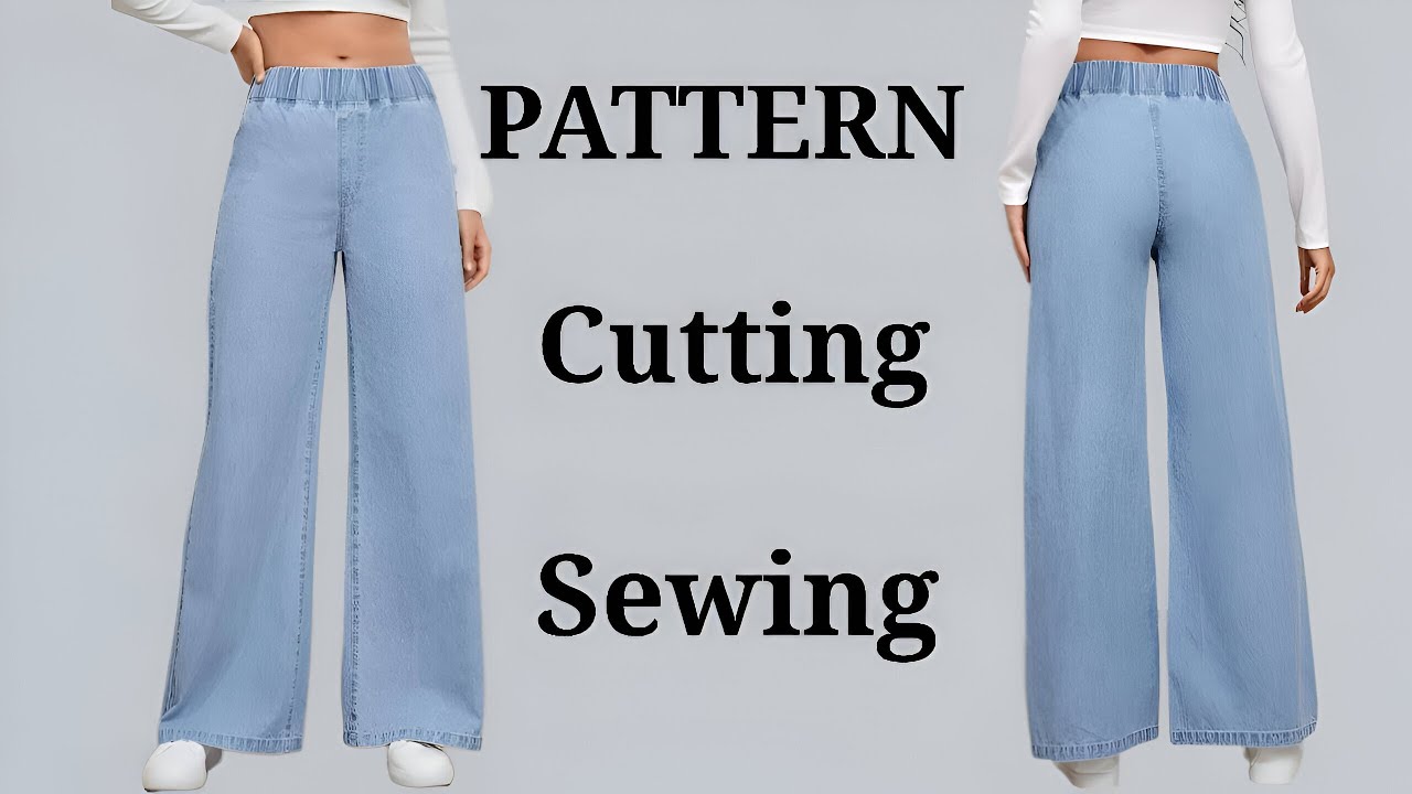 DIY Loose Jeans🧵Easy Sewing and Pattern Making ✂️Step by Step Tutorial (2025)