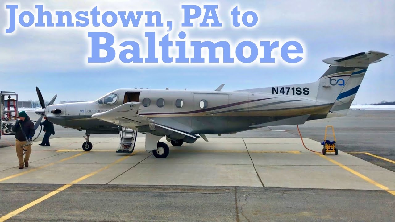 Full Flight: Boutique Air PC-12 Johnstown, PA to Baltimore (JST-BWI)