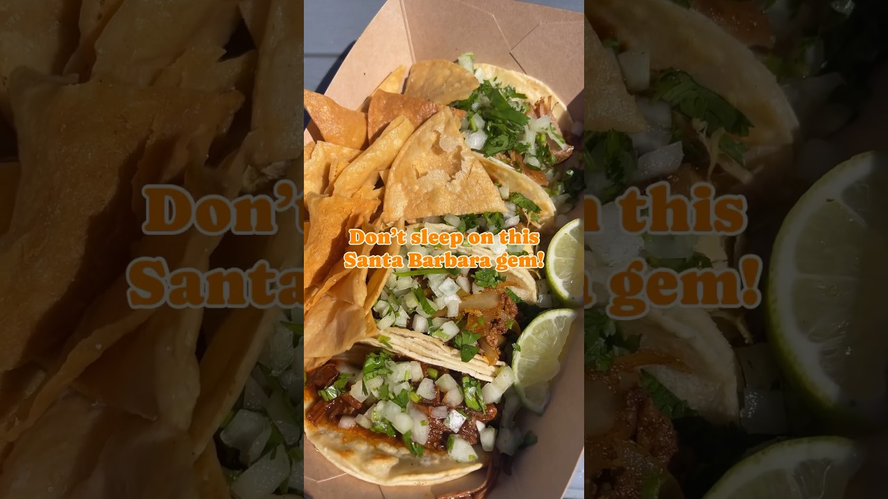 Insane Taco&rsquo;s in Santa Barbara!! Save this for your next trip 🌮 #shorts #tacos #food #santabarbara