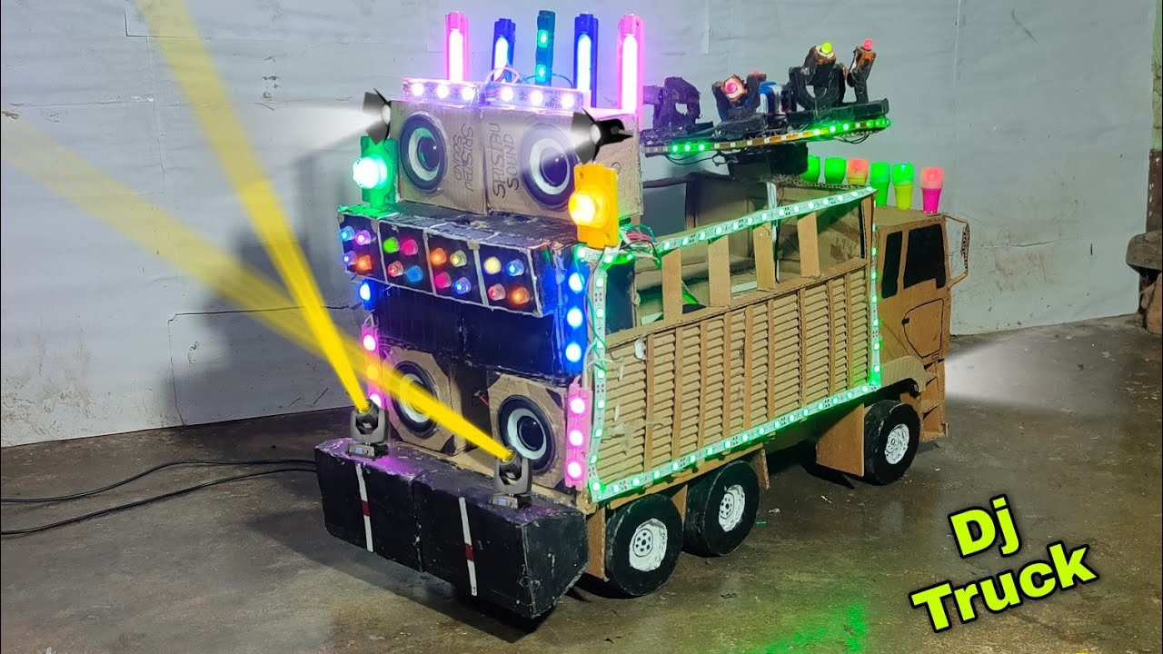 Mini Dj Truck at home | How to make small Dj truck | dj truck loding | mobile dj | mini dj speakers