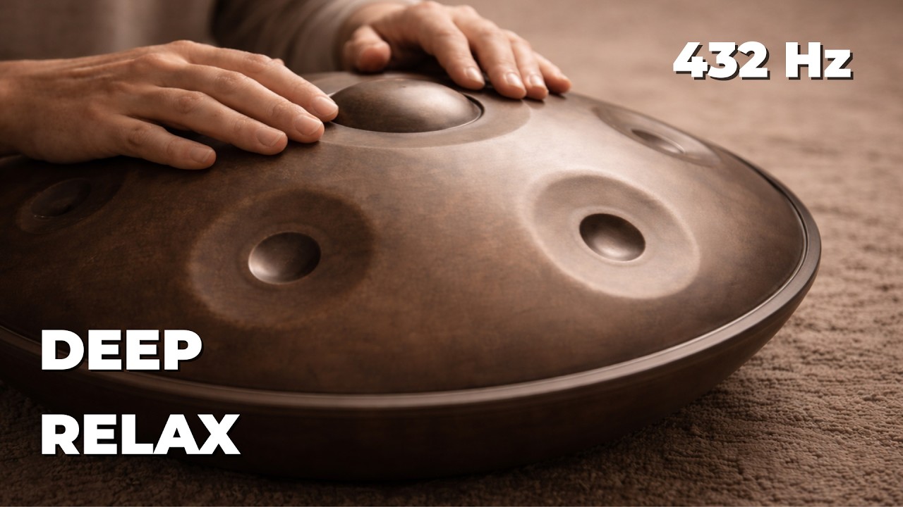 432 Hz – Deep Relaxation for Stress Relief | Handpan Meditation