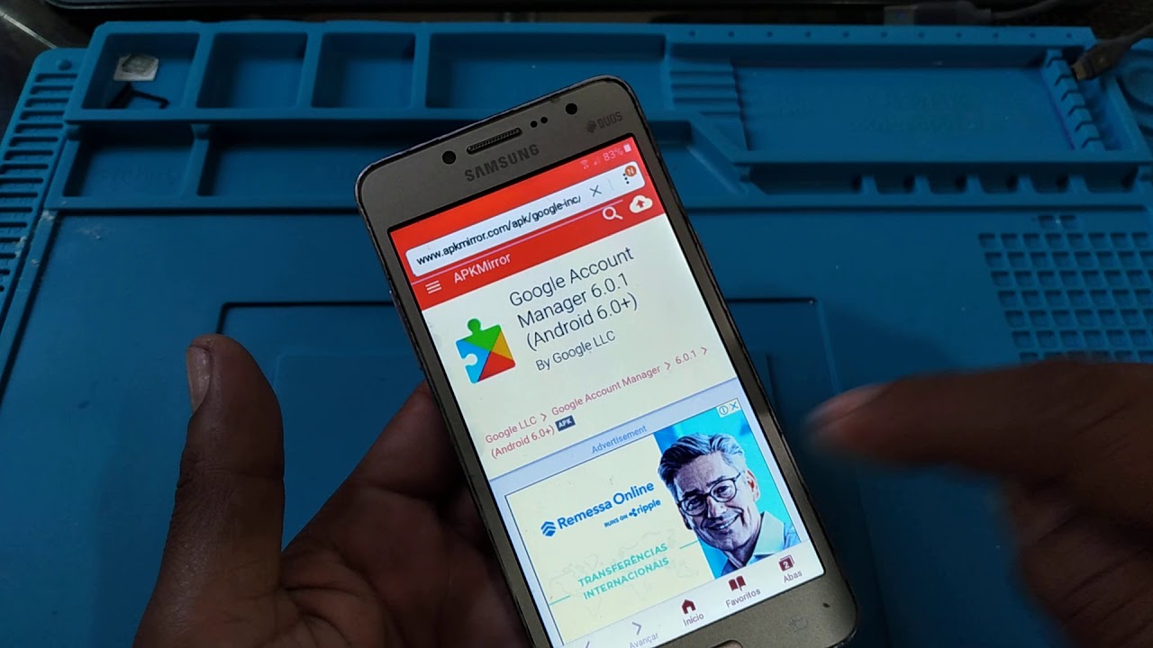 Desbloqueio conta Google J2 Prime G532MT, quando não dá para prosseguir pelo youtube