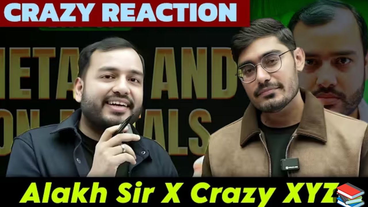Unexpected Collab Crazy xyz × Alakh pandey (Physics wallah)😱📚|@PhysicsWallah @CrazyXYZ 