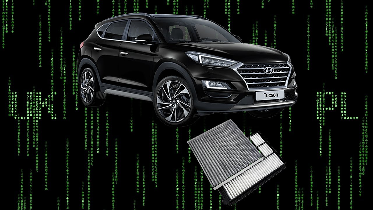 Hyundai Tucson 2019 - Wymiana / Czyszczenie filtr (Filtr Przeciwpyłkowy Kabiny i Filtr Powietrza) PL