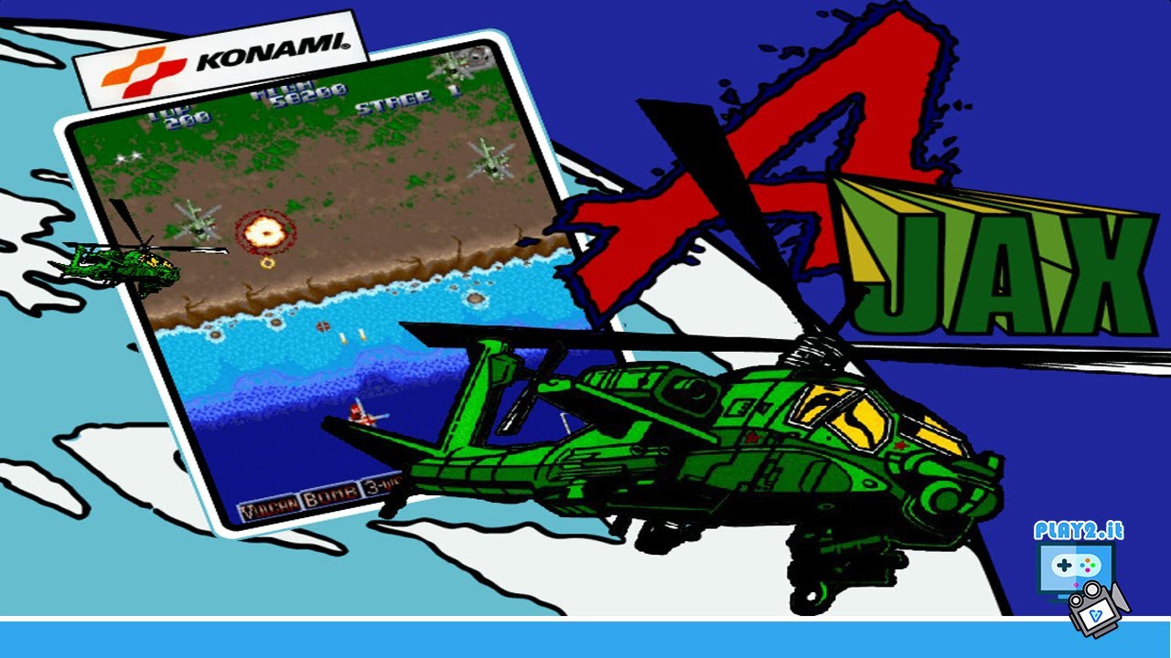 Ajax - airplane and chopper shooting game (Arcade retrogaming) - gameplay