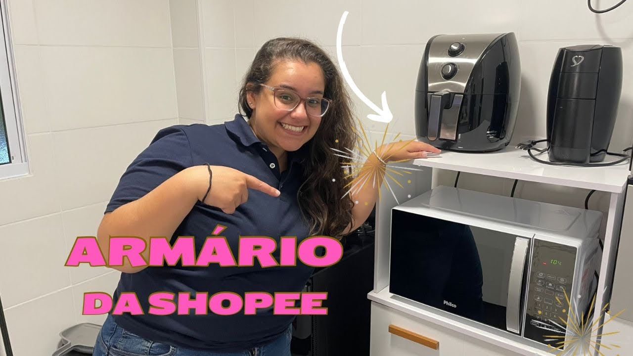 CHEGOU NOSSO ARMÁRIO DE COZINHA DA SHOPEE | Brenda Sousa
