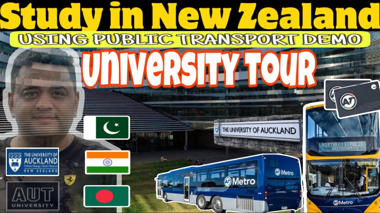 University of Auckland Tour on AT Metro Bus | How to use AT Hop card Demo | Must Watch for Students