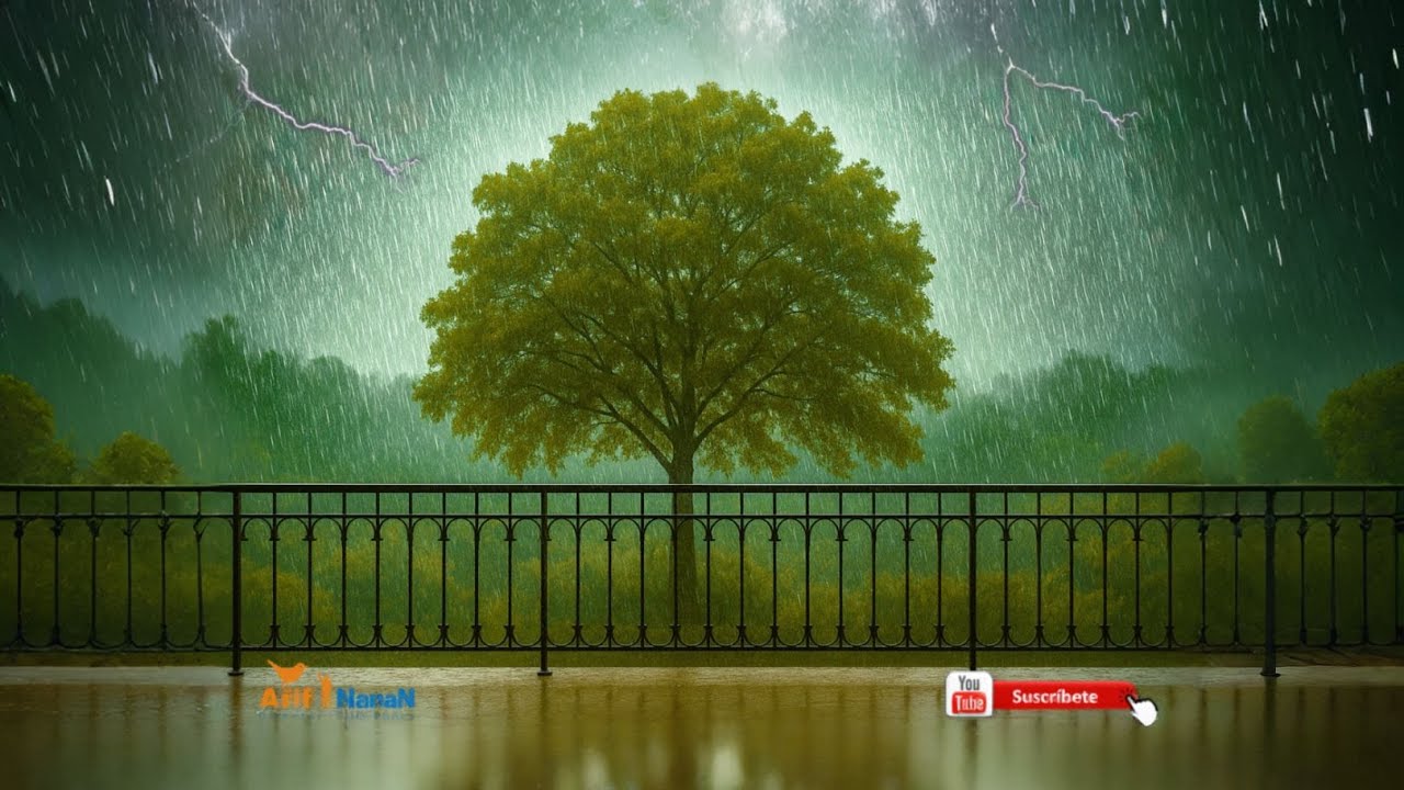 3 Hours of Relaxing Rain Sounds on Balcony | Cozy Rain ASMR for Sleep, Study & Relaxation 🎥#relax
