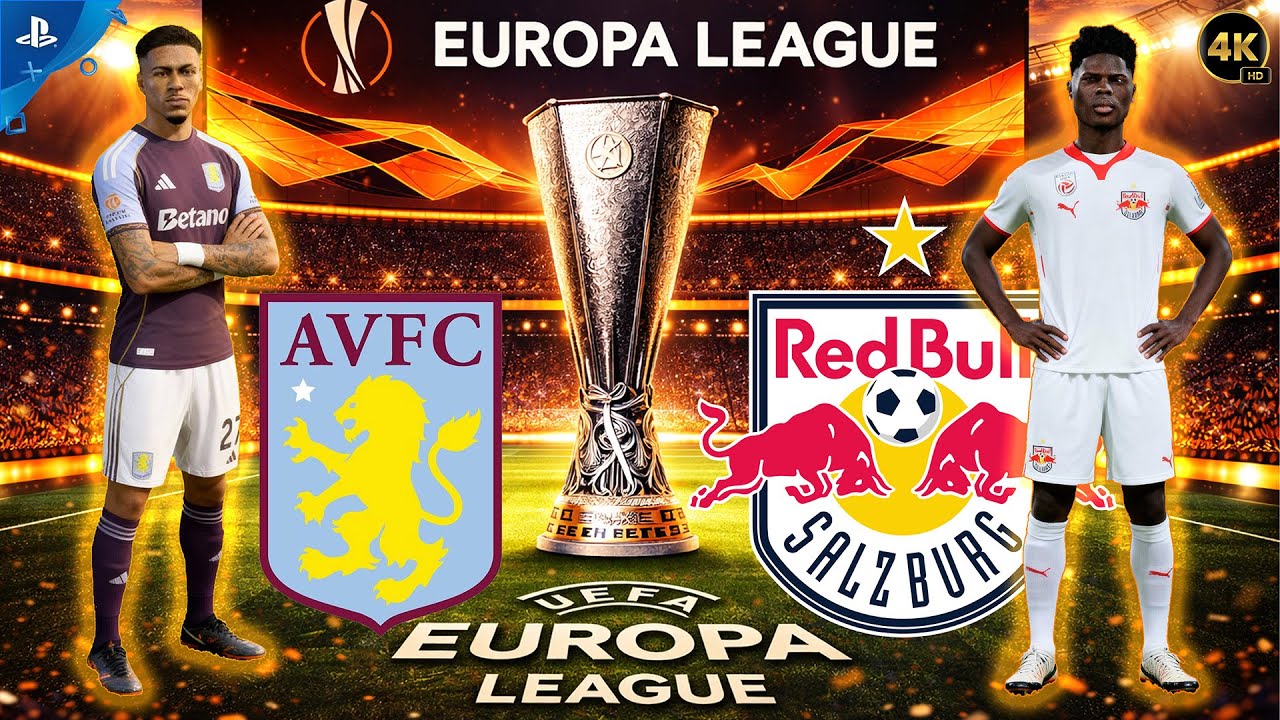 EA FC 26 -  Aston Villa vs Salzburg | EUROPA LEAGUE CUP | [PS5™ 4K 60FPS]