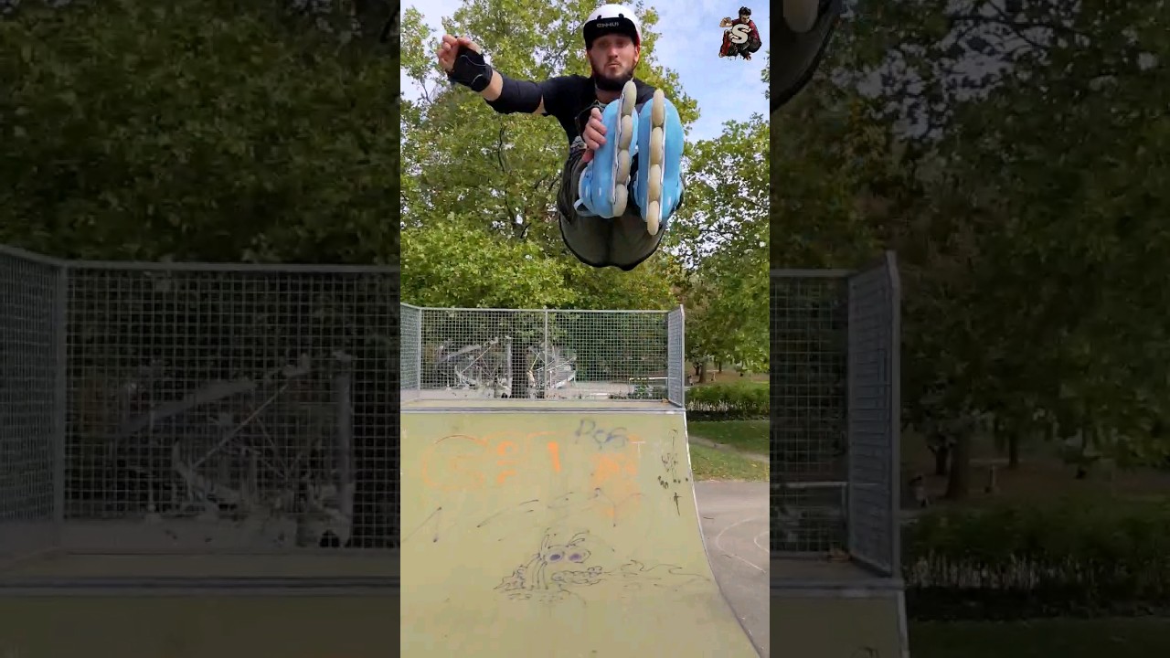 Wladi is rocking the mini ramp with his POWERSLIDE Storm Nicoly Pro 80!