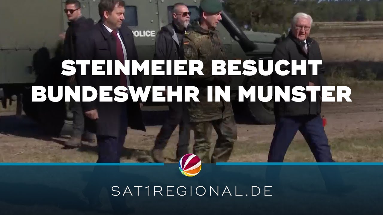 Bundeswehr: Steinmeier besucht Panzertruppenschule und Truppen&uuml;bungsplatz in Munster