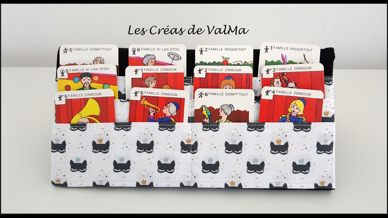 Support pliable et déhoussable pour jeu de cartes - Tuto couture ValMa Créas