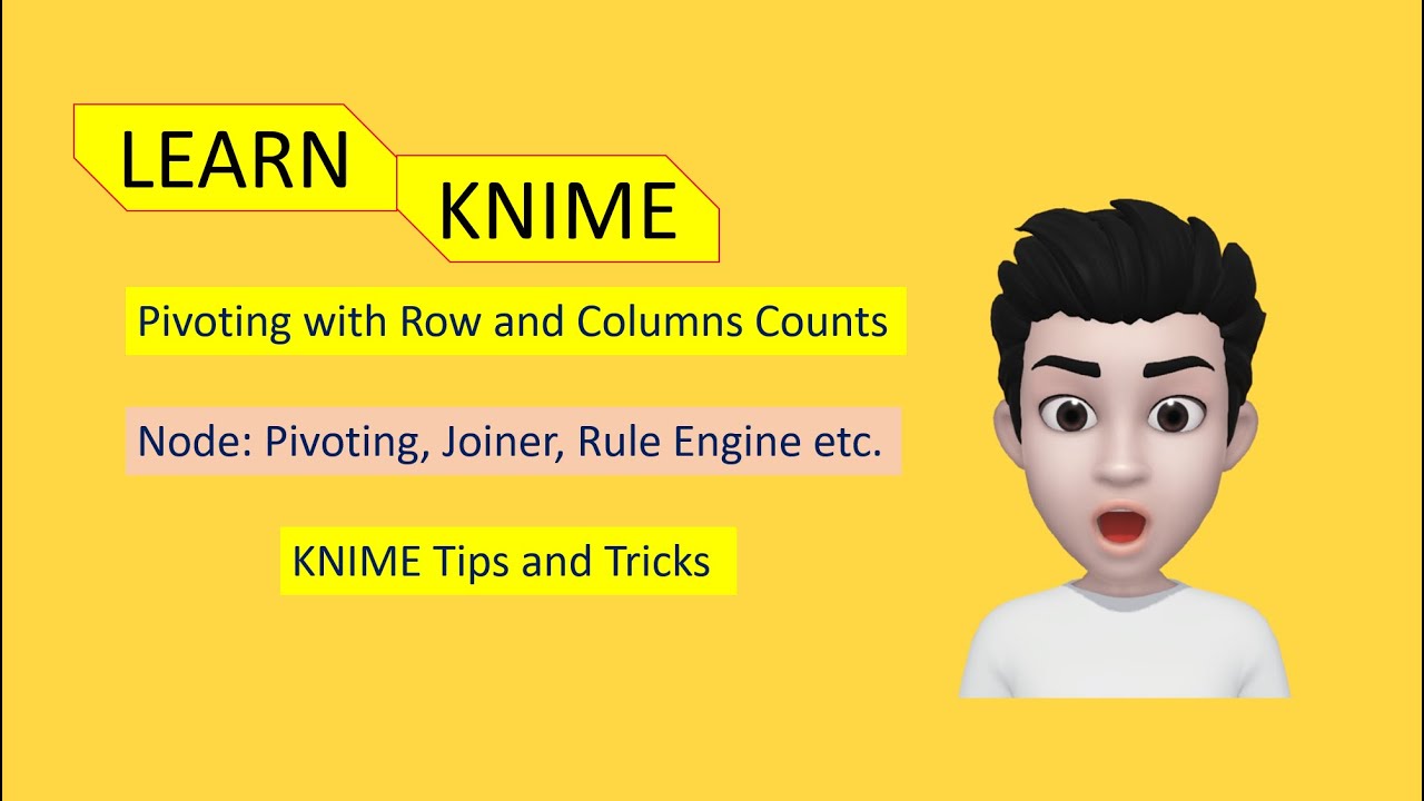 ​Ch-5 | Knime Pivoting Trick for get totals for row and columns counts | #knime | #pivot_table