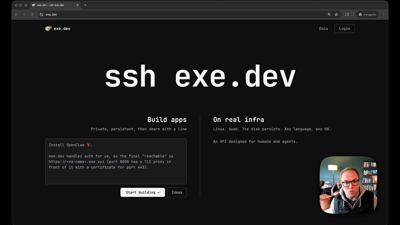 Builds apps on instant VMs at no marginal cost - exe.dev