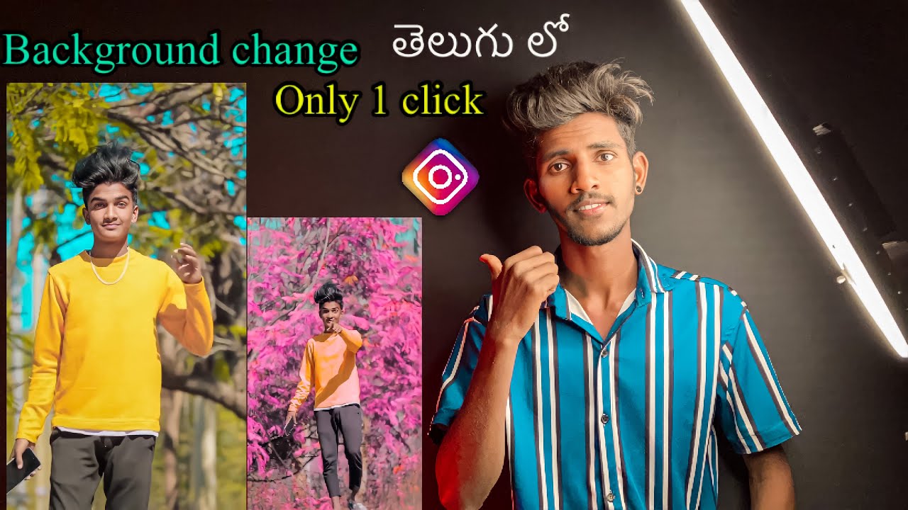How change background in Telugu | video background change in one click | amazing presets | Vivek.273
