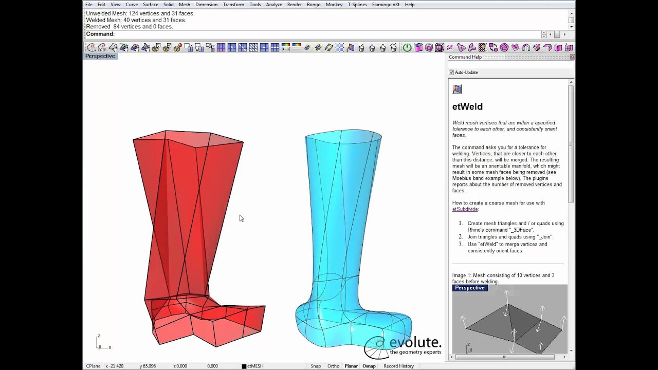 TSplines+EvoluteTools Workflow Example A