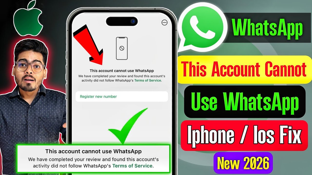 Whatsapp banned my number solution iphone | This account cannot use whatsapp  iphone 2025