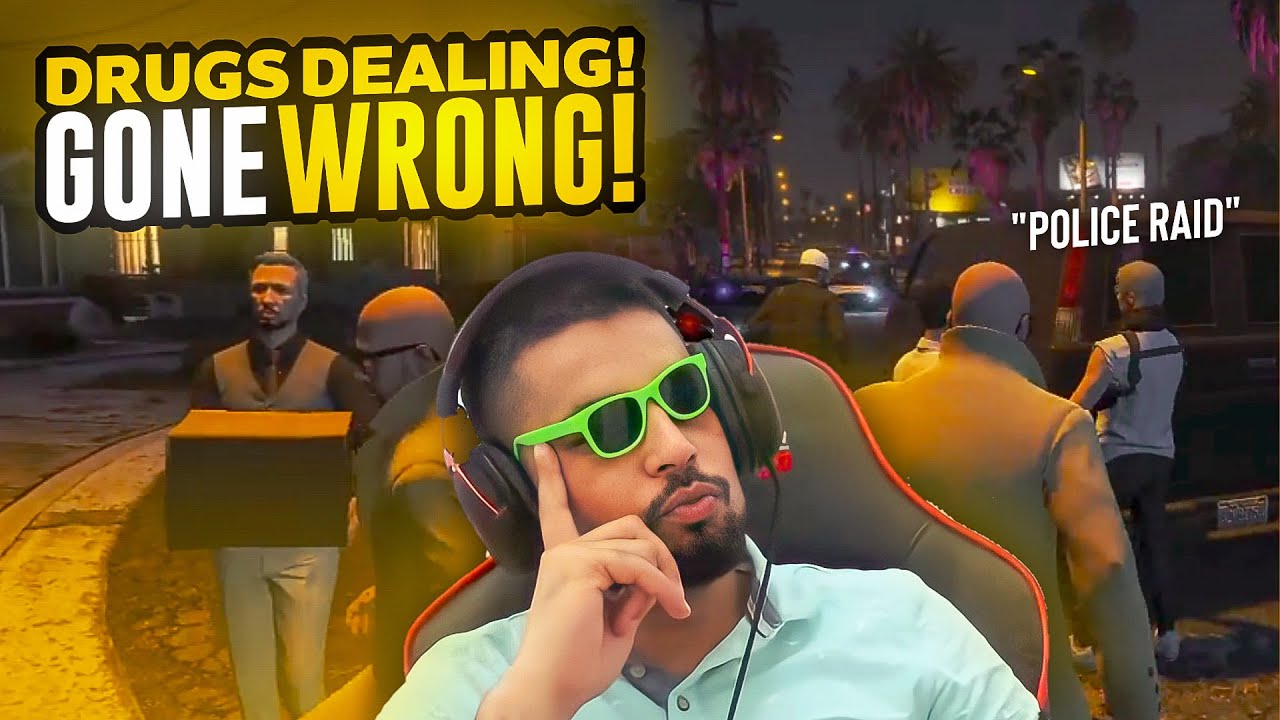 DRUG DEALING GONE WRONG *POLICE RAID* - GTA 5 GAMEPLAY - FM RADIO GAMING
