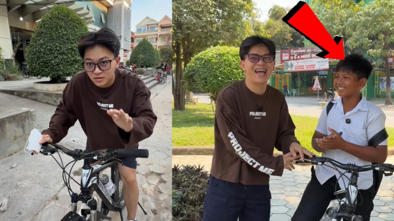 ខ្ញុំនឹងអោយ កង់ ទៅសិស្សណាដែលដើរទៅរៀន