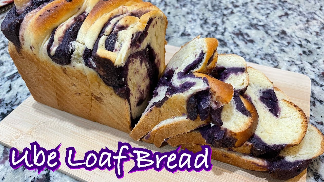 UBE LOAF BREAD / soft and fluffy bread filled with creamy real ube halaya