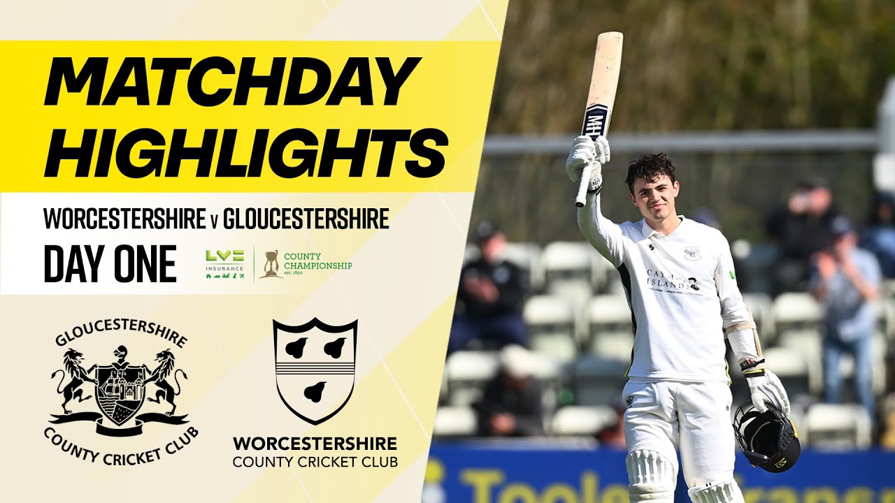 HIGHLIGHTS | Worcestershire v Gloucestershire | DAY ONE | ASTONISHING Tom Price puts Glos in control