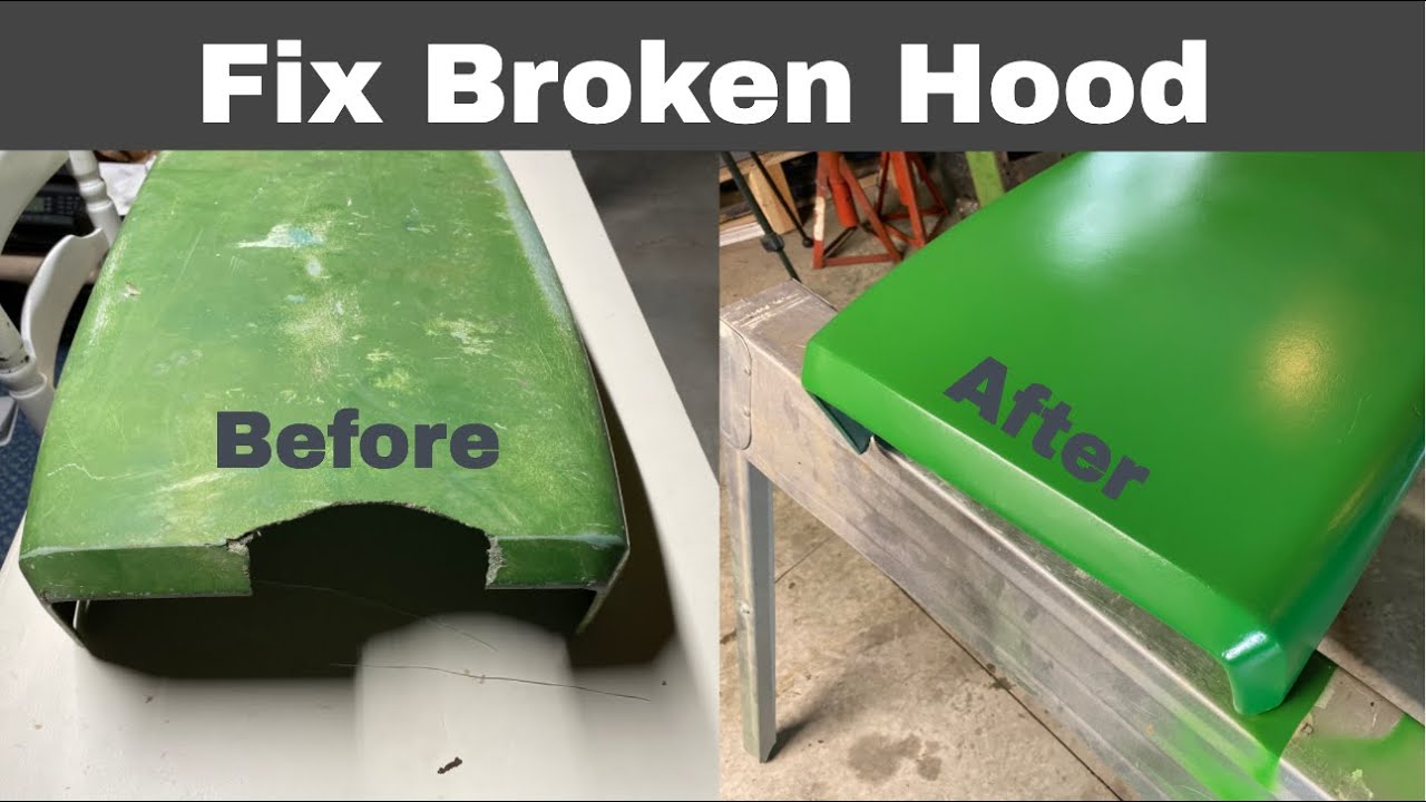 Fix John Deere Lawn Tractor Hood (Easy)