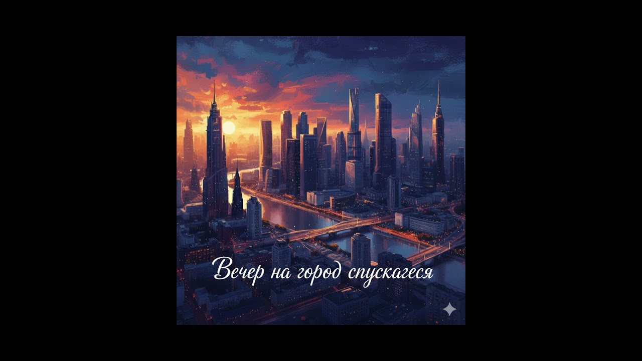 Вечер на город спускается