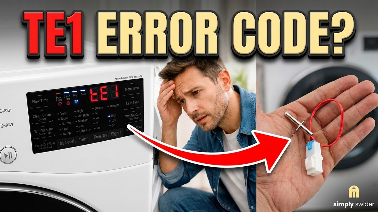 LG Dryer TE1 Error? 5 Fixes (80% Success Rate!)