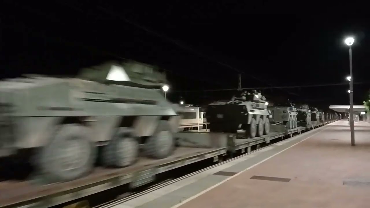 Military train of the Spanish army