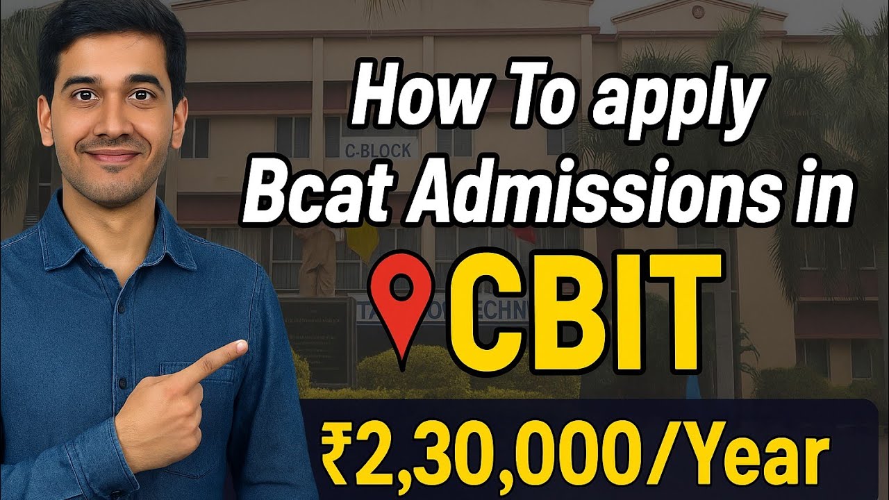 How to apply for B-Category Admissions in 📍CBIT! 2025