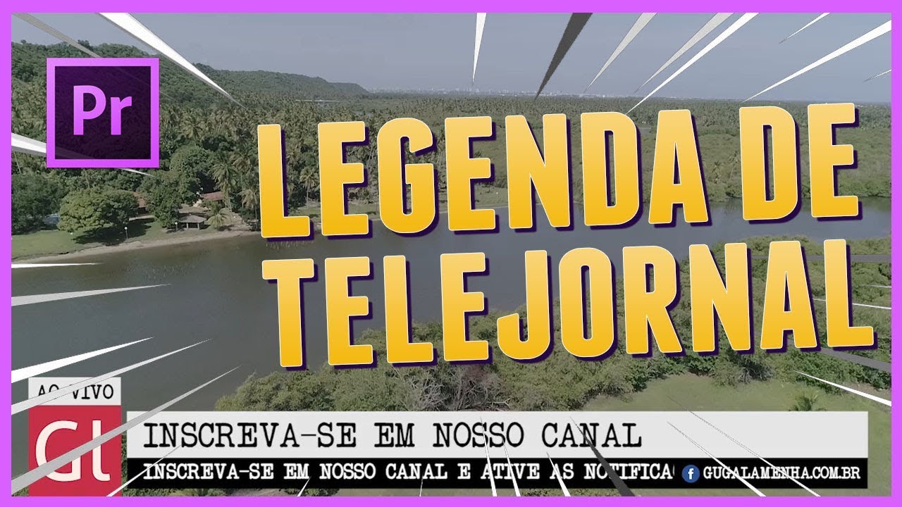 Adobe PREMIERE - Legenda de Telejornal ESTILO JOVEM PAN