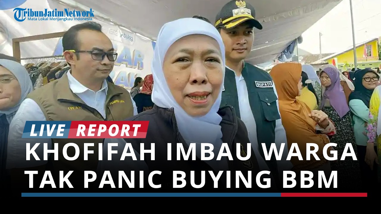 Jelang Lebaran 2026, Khofifah Imbau Warga Tak Panic Buying BBM Meski Ada Konflik Timur Tengah