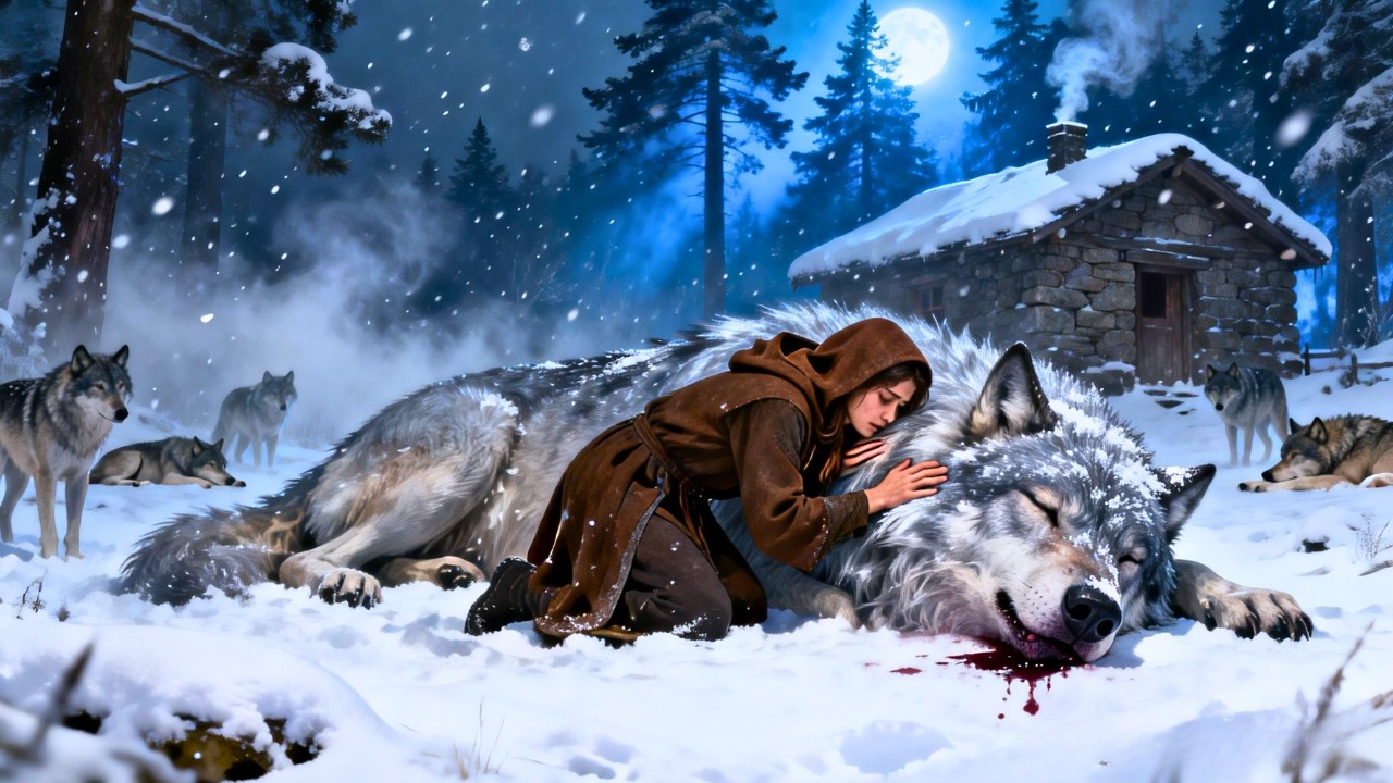 She Took In 11 Frozen Wolves Without Fear — The Omega Didn’t Know She Was Protecting Alpha King