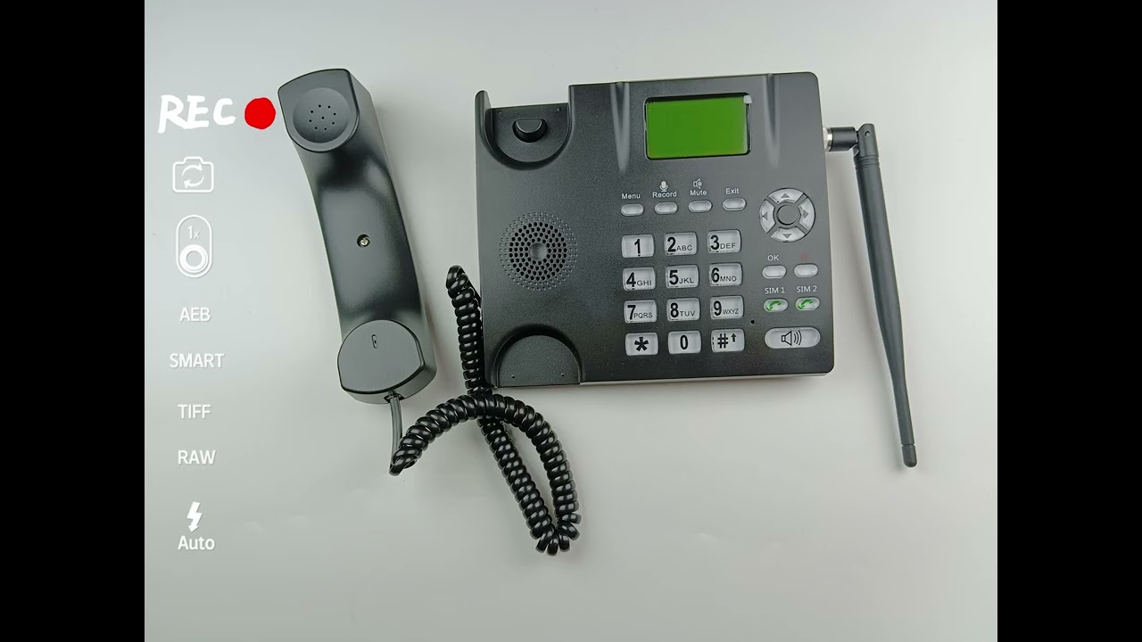 Dual SIM Fixed Wireless Phone 850MHz SMS Analog Cordless Telephone