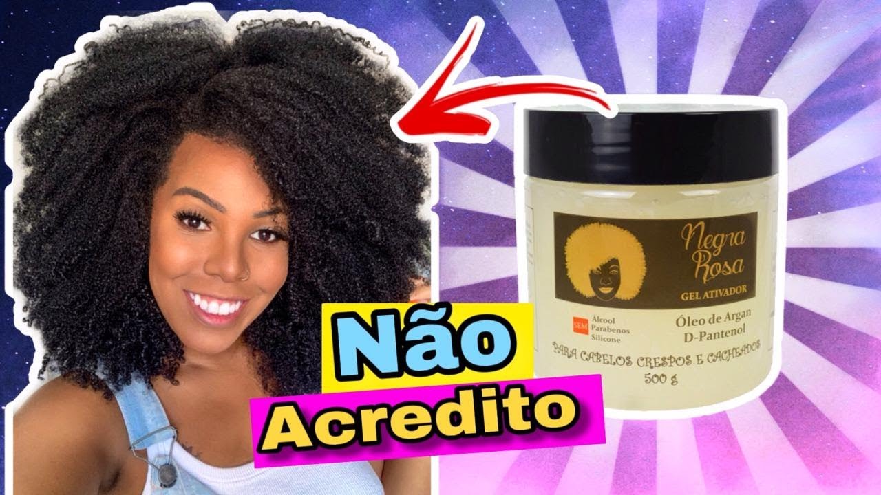 GEL NEGRA ROSA É TUDO ISSO MESMO ? (( GEL PARA CABELO CRESPO )) - por Luany Cristina