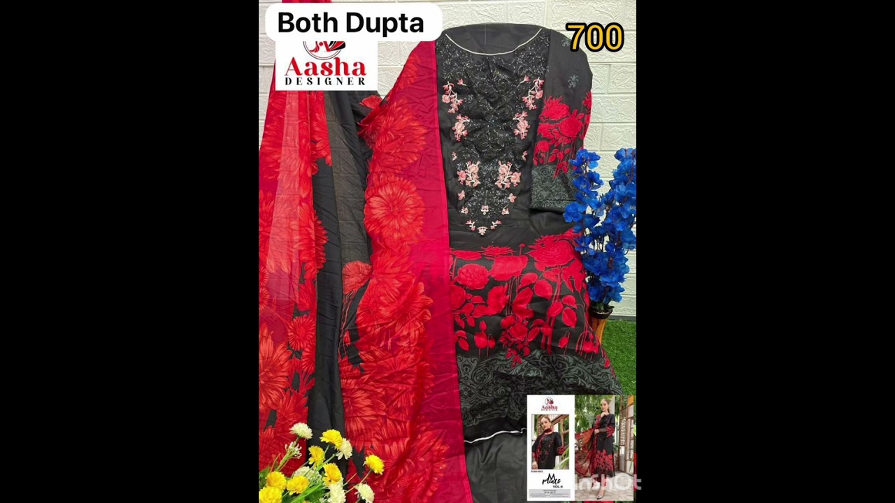🙏8872576092 🙏Top: Pure Cotton Print with heavy embroidery Bottam: Semi lawn solid 
