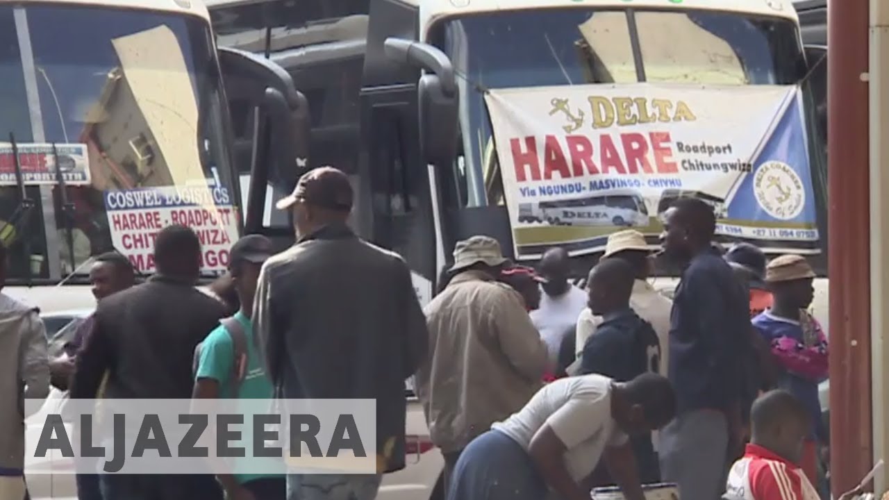 In South Africa, Zimbabwe citizens react to crisis at home