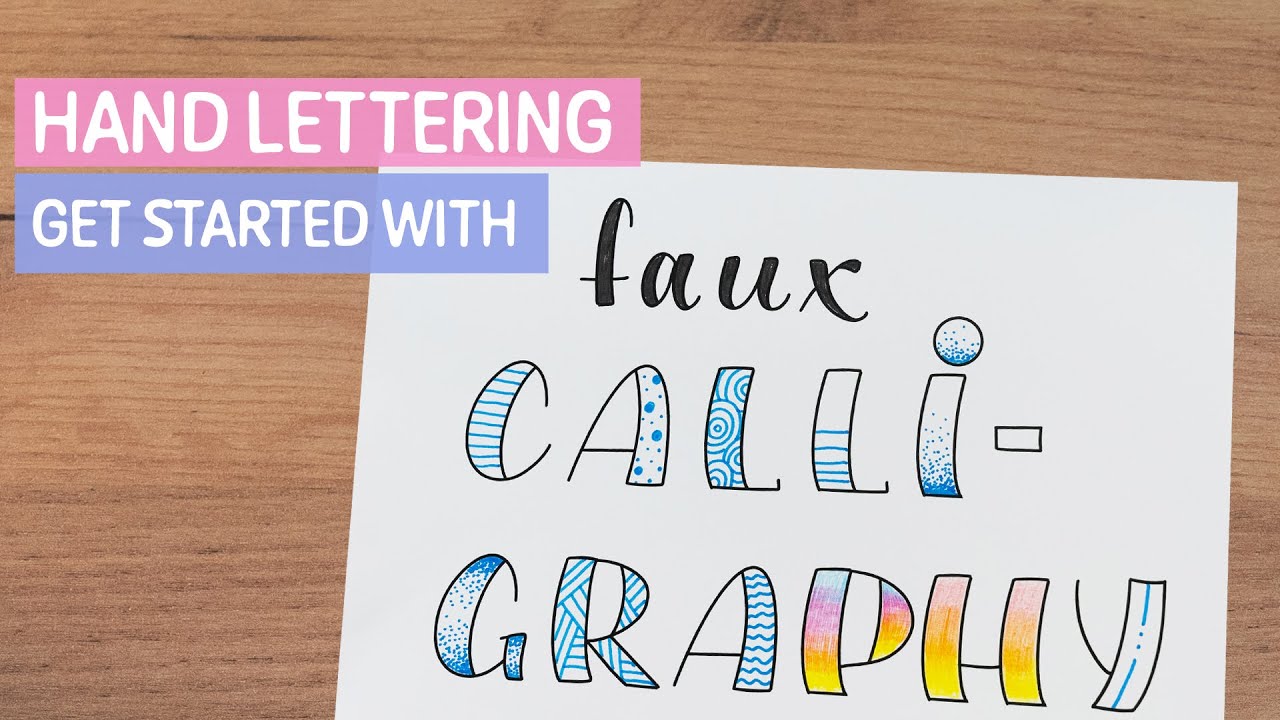 FAUX CALLIGRAPHY for beginners | STAEDTLER Art Class Hand Lettering