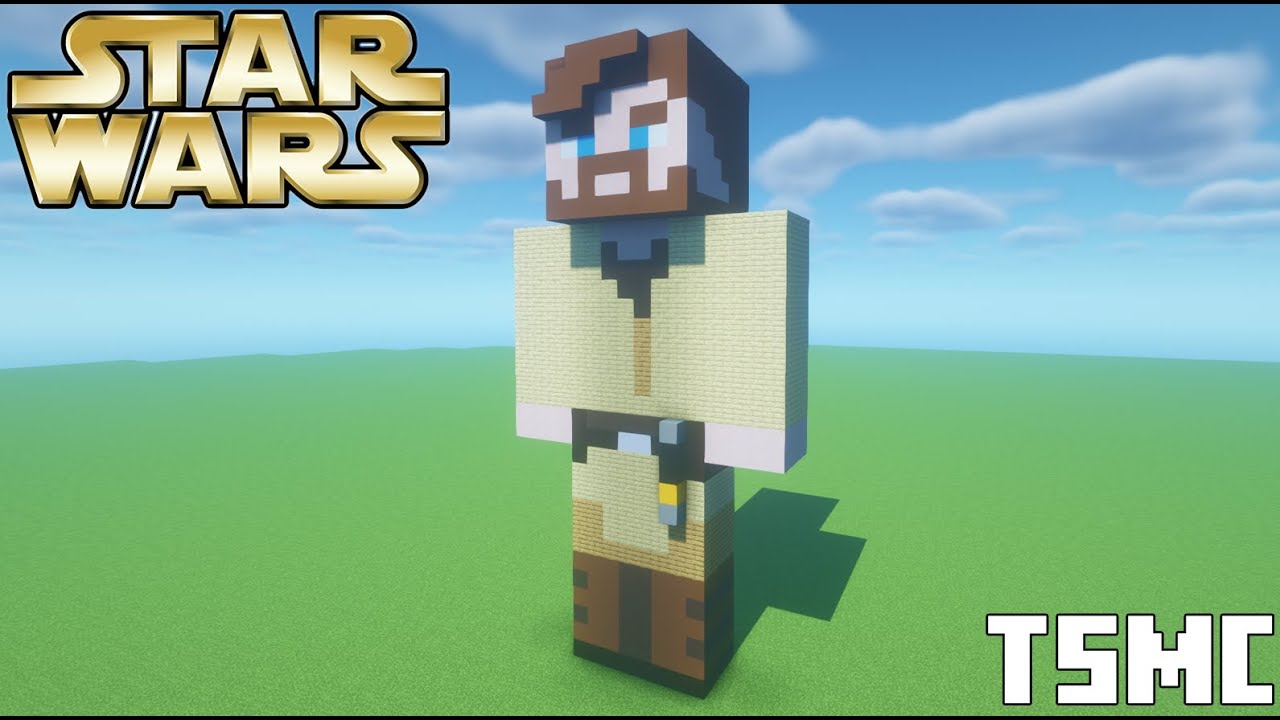 Minecraft Tutorial: How To Make An Obi Wan Kenobi Statue 