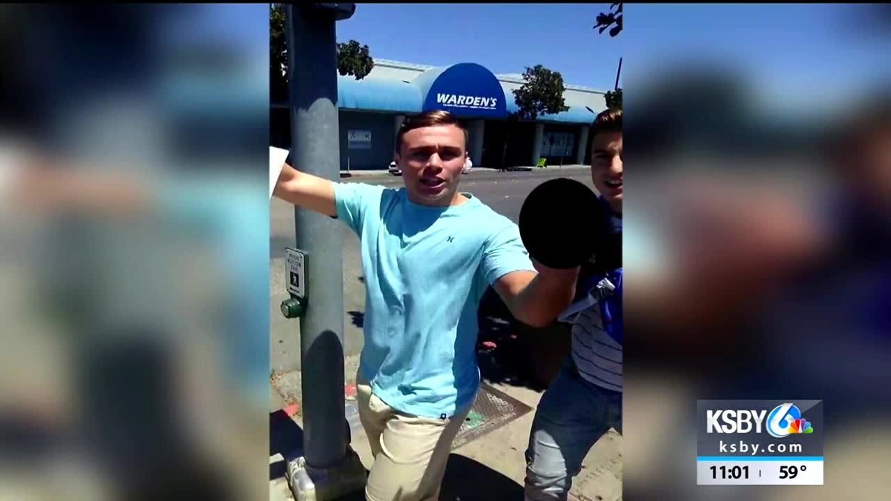 Cal Poly wrestler's scholarship revoked after anti-gay slur