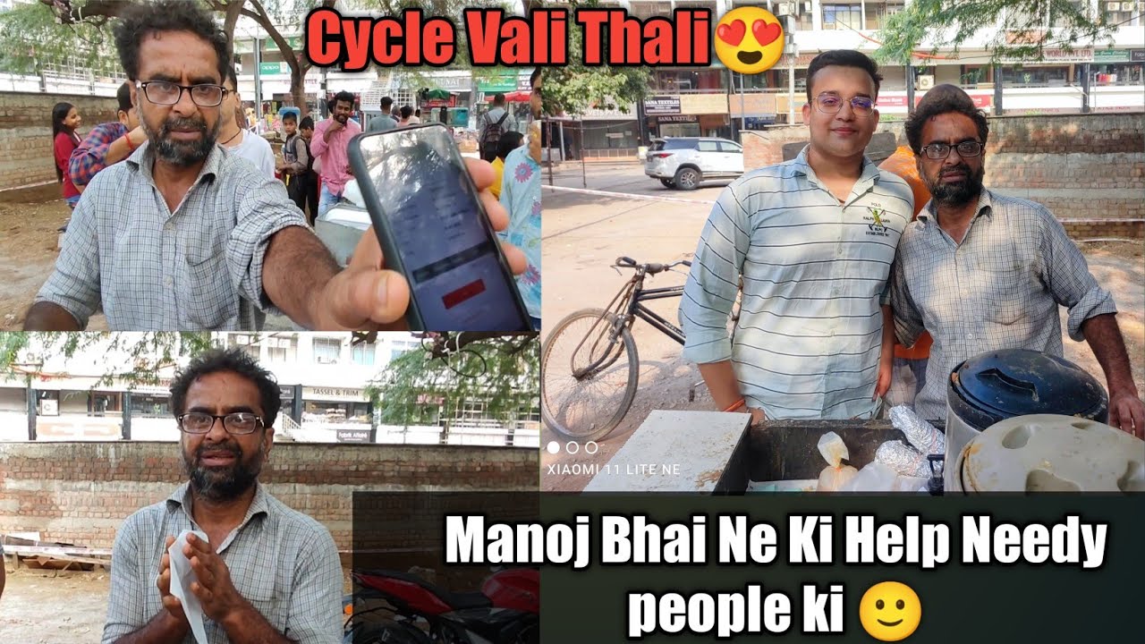 Manoj Bhai Ki Cycle Vali Thali | Only 40Rs | Nehru Place Market | Great Person👍 | Honey Sharma Vlogs