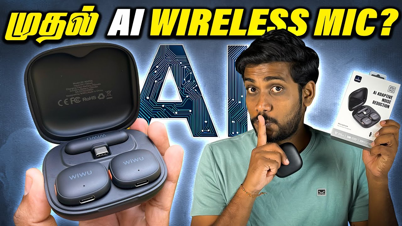🟠 முதல் முறையாக Budget இல் Ai Wireless Mic 🔥| WIWU Ai Wireless Microphone