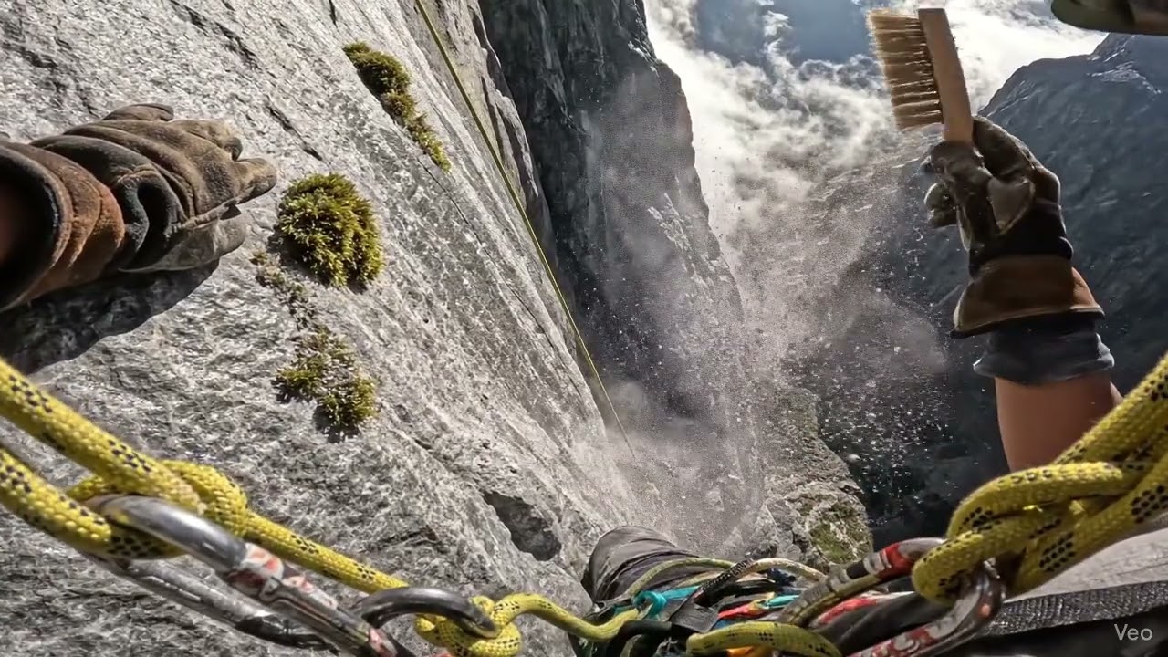 Extreme Cliff Cleaning ASMR | POV High Altitude Relaxing Sounds