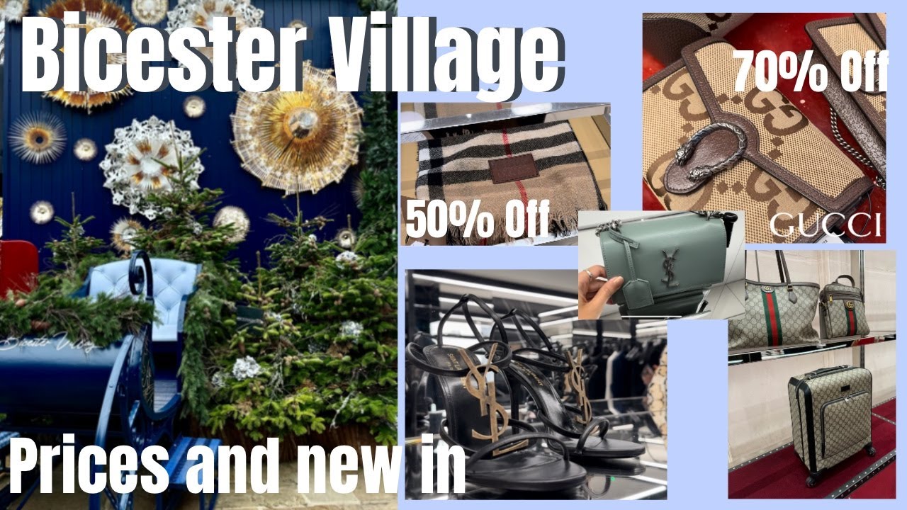 BICESTER VILLAGE PRICES: Designer Outlet and New in Prada, Gucci, YSL Burberry | Becca and Soph