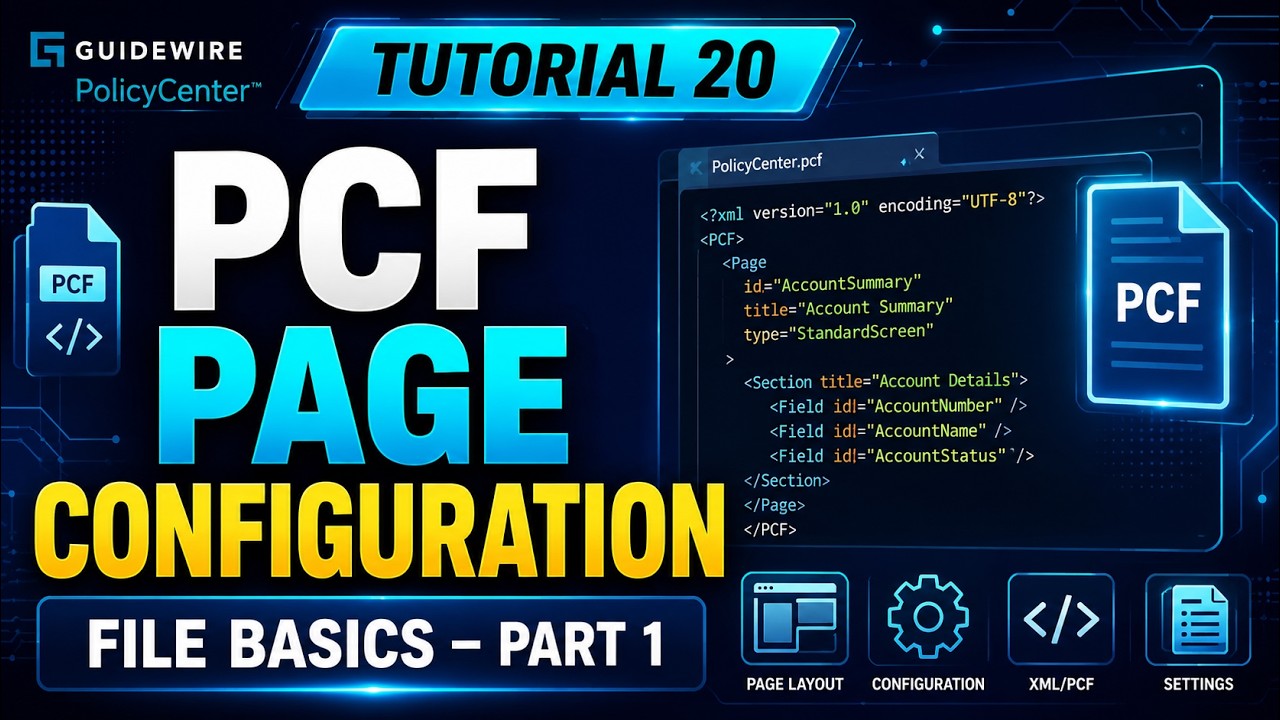 Day 20: PCF Page Configuration File Basics &ndash; Part 1 | Guidewire PolicyCenter Tutorial