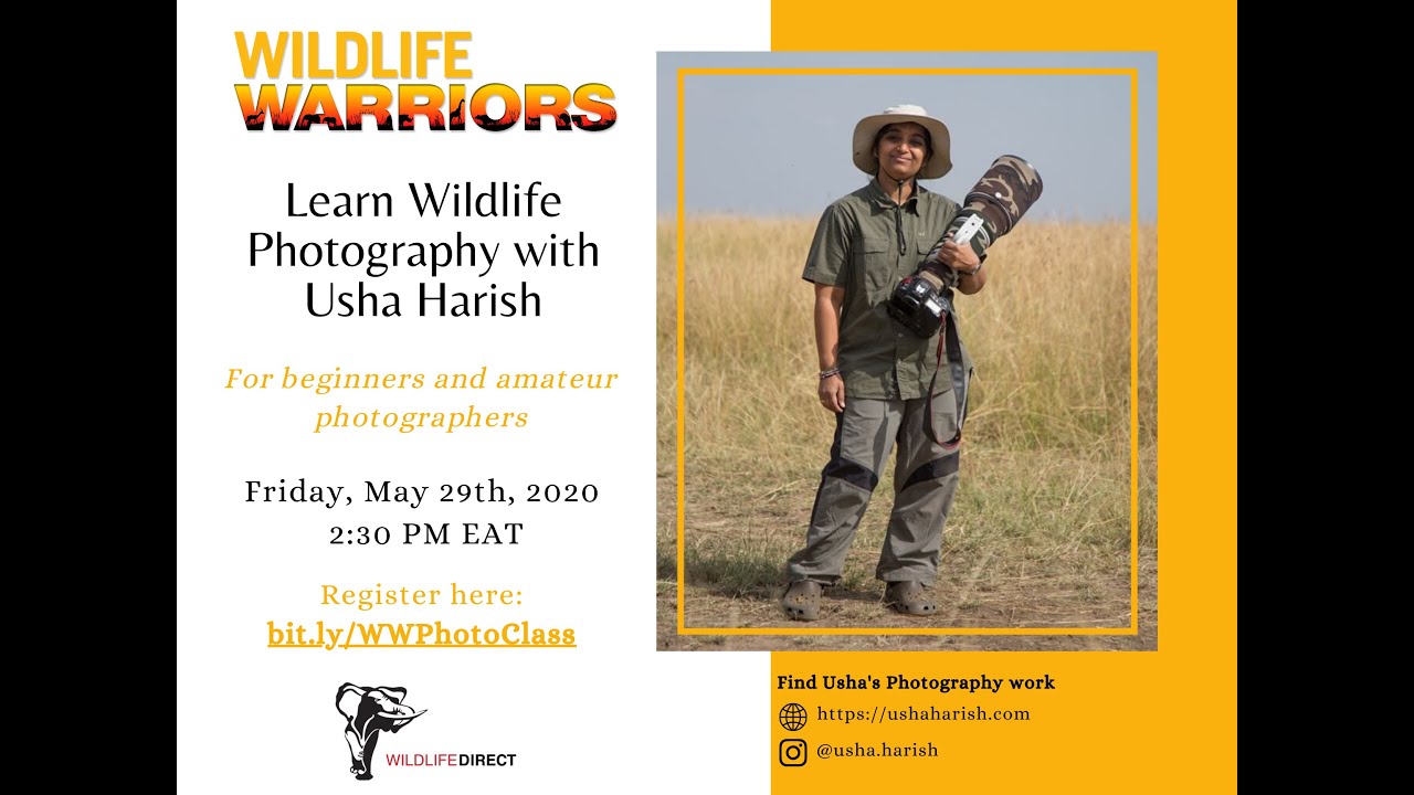 Wildlife Photography Class with Usha Harish
