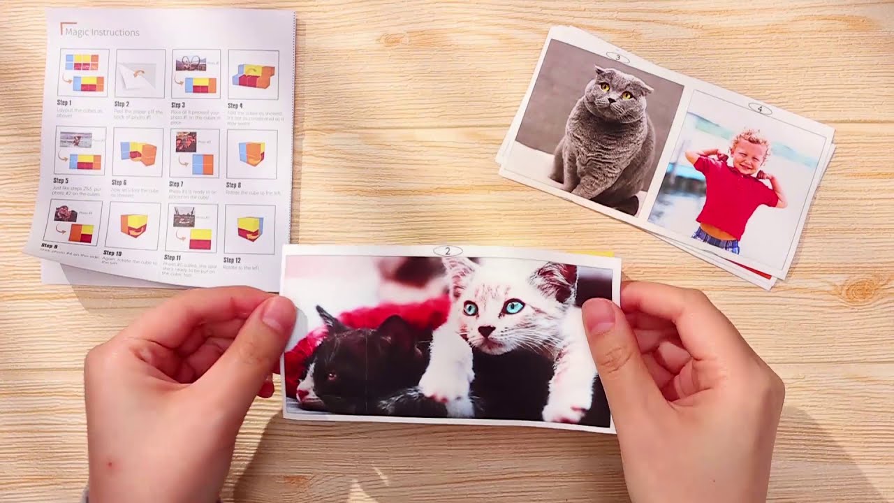 Custom Photo Frame Multiphoto Rubik's Cube Simple Guide