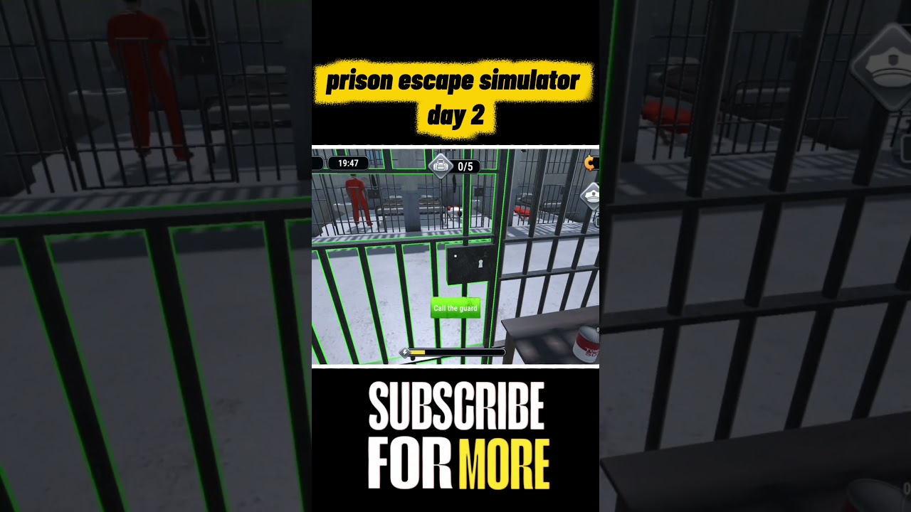prison escape simulator day 2 | tecno gamerz | prison escape